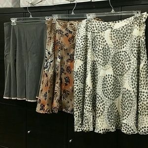 Lot of 3 A-line skirts